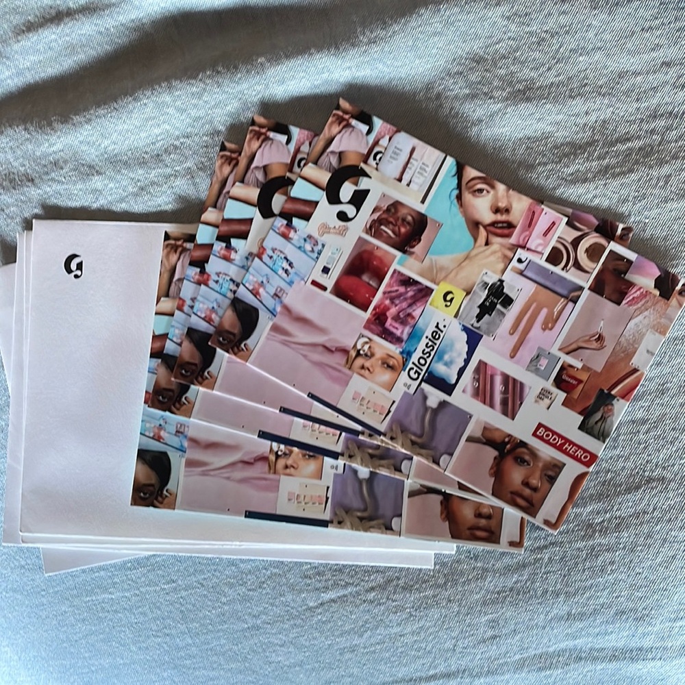 Glossier letters/stationery